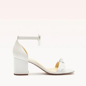 Clarita Block Heel in White
